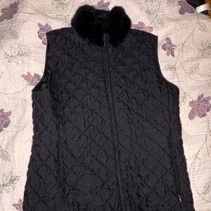 Ralph Lauren Black Quilted Women's Vest